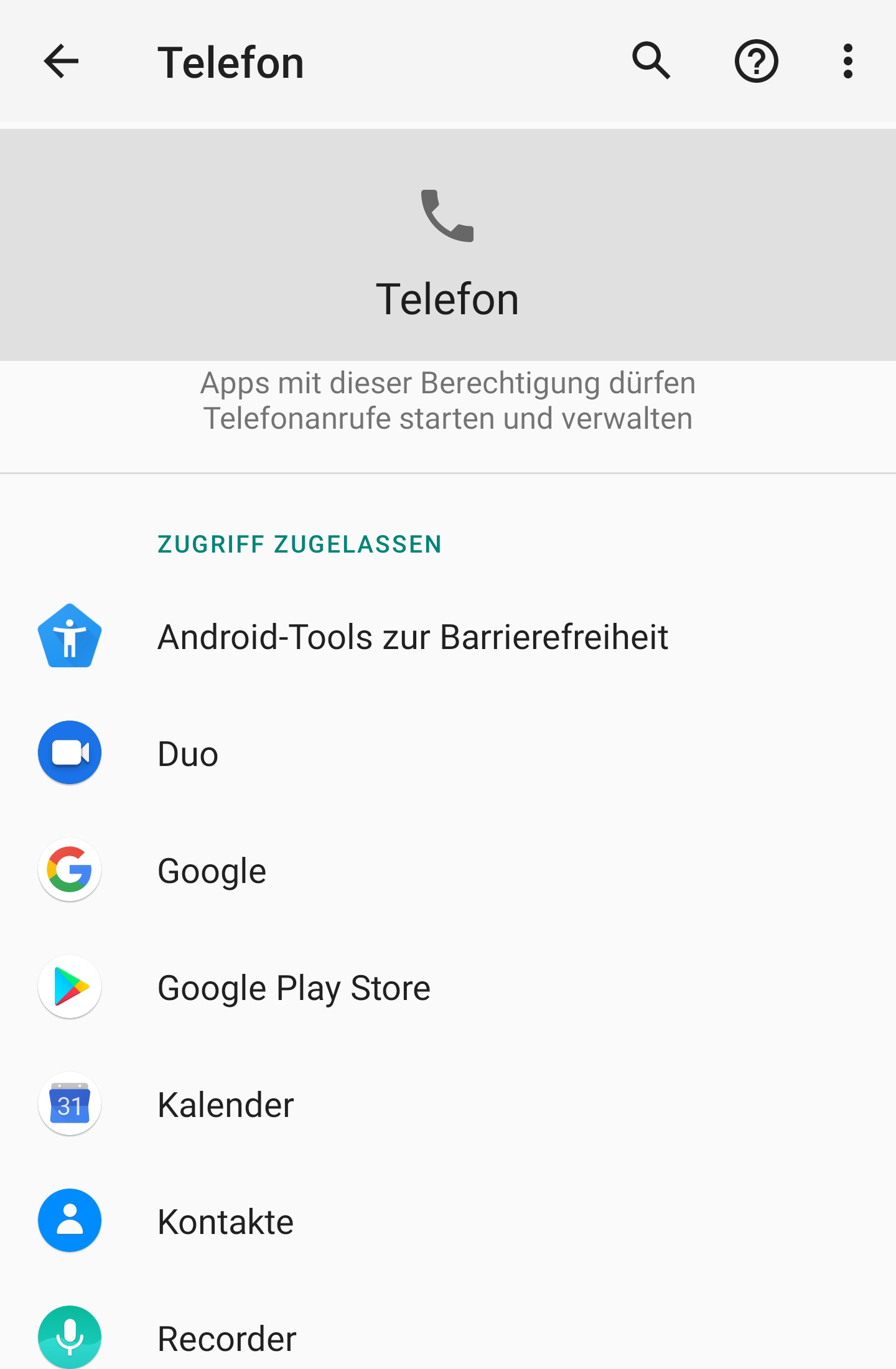 Android Berechtigung Telefon